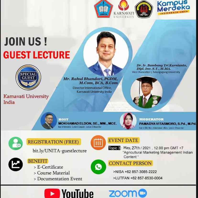 International Guest Lecture #3 Topic Agricurtural Marketing Management Indian Content 